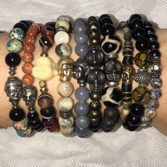 Beaded Stone Bracelet - Picture 2 of 2